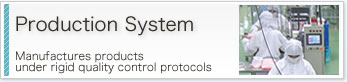 Production?@System?@Manufactures products under rigid quality control protocols